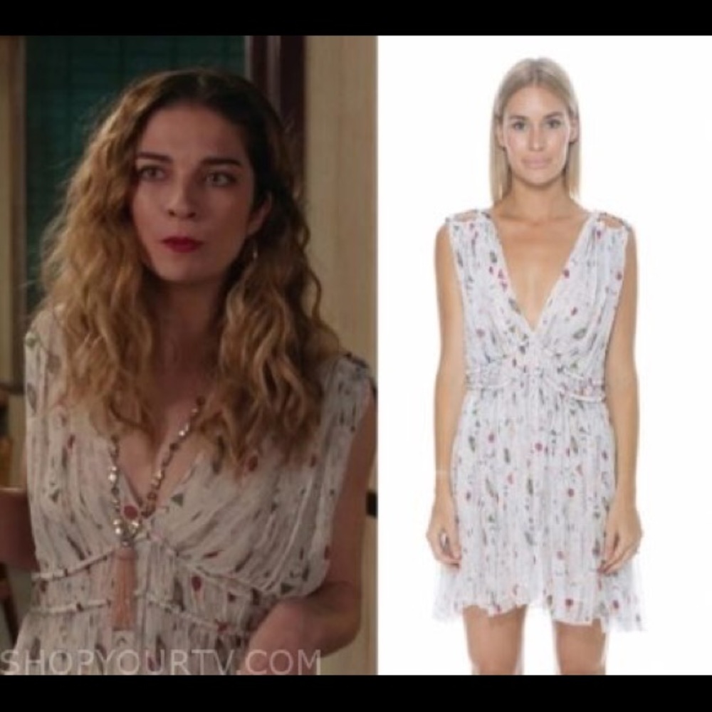 Isabel Marant Estelle Silk Dress ASO Annie Murphy Alexis Rose on Schitt’s Creek